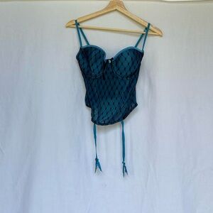 Y2k Blue Victorias Secret Bustier Cami 🦋🖤